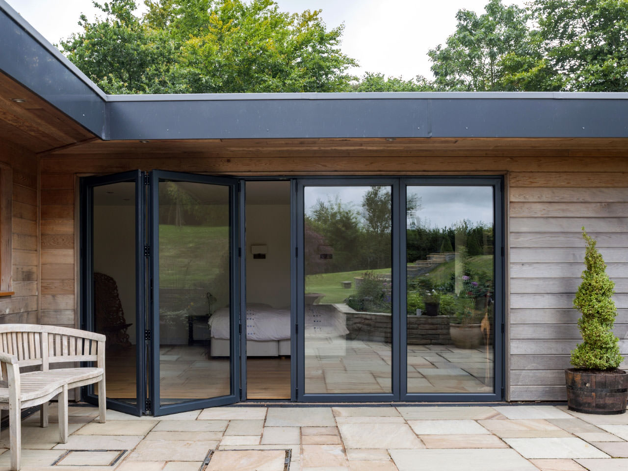Anthracite Aluminium Bi-folds